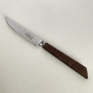 FA Kirk SHEFFIELD Stainless Steel Wood Handle Replacement Dinner Steak Knife 8in